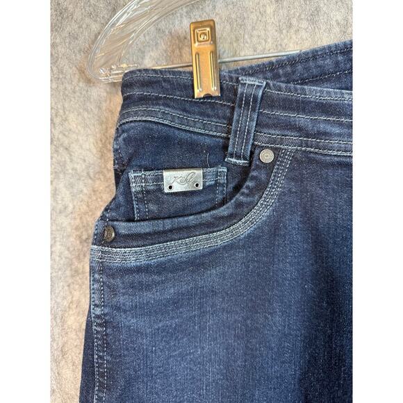 Kuhl Womens Thermik Straight Leg Denim Blue Jeans Style 6255 - Size 8 Short - Picture 2 of 10
